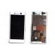 LCD SONY XPERIA M5 COMPLETE WITH FRAME WHITE