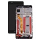 LCD HUAWEI FOR ASCEND P9 COMPLETE WITH TOUCH DISPLAY AND FRAME BLACK