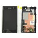 SONY XPERIA U ST25i DISPLAY WITH TOUCH SCREEN + FRAME BLACK