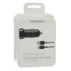 CARICABATTERIE DA AUTO USB SAMSUNG + CAVO TYPE-C FAST CHARGER EP-LN930BBEGWW NERO 15W