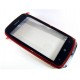 NOKIA LUMIA 610 WHIT FRONT COVER   DISPLAY GLASS   TOUCH SCREEN  INCL. EARPIECE COLOR RED