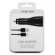 CARICABATTERIE DA AUTO (2X) USB SAMSUNG + CAVO TYPE-C FAST CHARGER EP-LN920CBEGWW NERO 15W