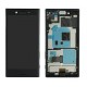 LCD Sony Xperia X Compact F5321 WITH FRAME TOUCH SCREEN COLOR BLACK ORIGINALE