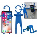 SILICONE SUPPORT FOR MOBILE PHONE COLOR BLUE
