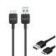 DATA CABLE AND CHARGING MICRO-USB 3.0 SAMSUNG ET-DQ11Y1BE COLOR BLACK ORIGINAL BULK