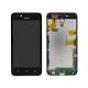 DISPLAY WITH TOUCH SCREEN AND FRAME Y3 II VERSION 4G COLOR BLACK ORIGINALE SERVICE PACK