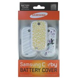 BATTERY COVER SAMSUNG GT-S3650 MINIMAL WHITE SET 3 PIECES BLISTER