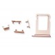 SET 4 EXTENSION BUTTONS APPLE IPHONE 8 GOLD PINK