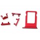SET 4 EXTENSION BUTTONS APPLE IPHONE 8 RED