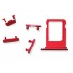 SET 4 EXTENSION BUTTONS APPLE IPHONE 8 PLUS RED