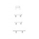 SET 4 EXTENSION BUTTONS APPLE IPHONE XR WHITE