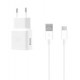 CARICABATTERIE USB SAMSUNG + CAVO TYPE-C FAST CHARGER EP-TA200EWE BIANCO 15W