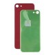 BACK GLASS APPLE iPHONE 8 COLOR RED (BIG HOLE)