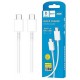 USB Type-C to USB Type-C Cable WHITE DENMEN D20C