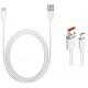 CABLE XIAOMI USB / TYPE-C DATA CABLE 5A 1MT WHITE
