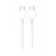 USB Type-C to USB Type-C Cable WHITE DENMEN D20C