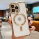BACK PROTECTION COVER APPLE IPHONE 11 PRO MAX TRANSPARENT GOLD MAGSAFE