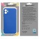 BACK PROTECTION COVER APPLE IPHONE 11 PRO SILICON BLU WITH CAMERA PROTECTIOCN
