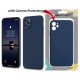 BACK PROTECTION COVER APPLE IPHONE 11 SILICON DARK BLUE WITH CAMERA PROTECTIOCN