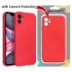 BACK PROTECTION COVER APPLE IPHONE 11 PRO MAX SILICON RED WITH CAMERA PROTECTIOCN
