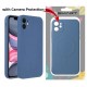 BACK PROTECTION COVER APPLE IPHONE 12 SILICONE BLUE MAGSAFE