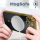 BACK PROTECTION COVER APPLE IPHONE 12 TRANSPARENT GOLD MAGSAFE