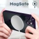 BACK PROTECTION COVER APPLE IPHONE 12 TRANSPARENT PURPLE MAGSAFE