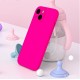 BACK PROTECTION COVER APPLE IPHONE 12 SILICON FUKSIA WITH CAMERA PROTECTIOCN