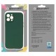BACK PROTECTION COVER APPLE IPHONE 12 SILICON DARK GREEN WITH CAMERA PROTECTIOCN