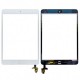 TOUCH SCREEN APPLE IPAD MINI WHITE WITH HOME, IC CHIP, ADHESIVE